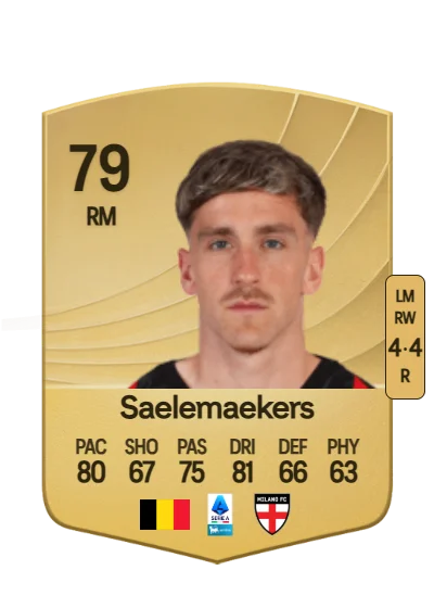 Alexis Saelemaekers card