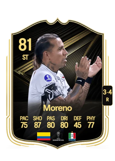 Dayro Moreno card