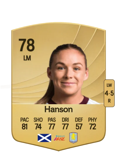 Kirsty Hanson card