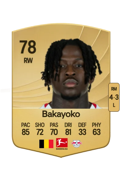 Johan Bakayoko card