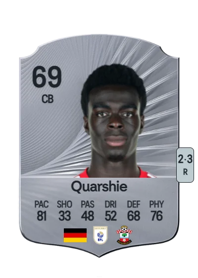 Joshua Quarshie card