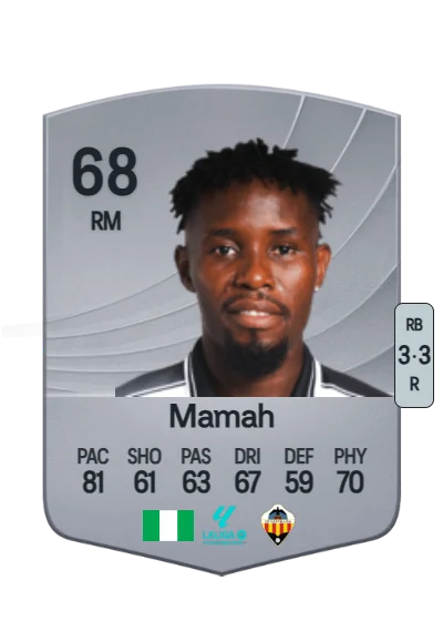 Kenneth Mamah card