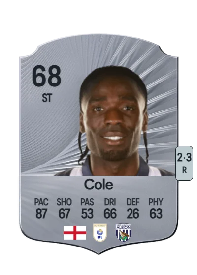 Devante Cole card
