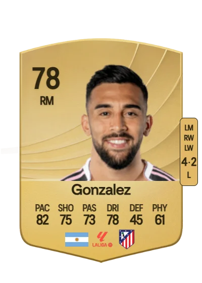 Nico Gonzalez card