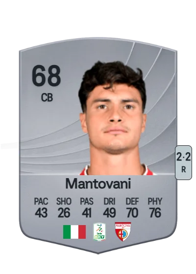 Valerio Mantovani card