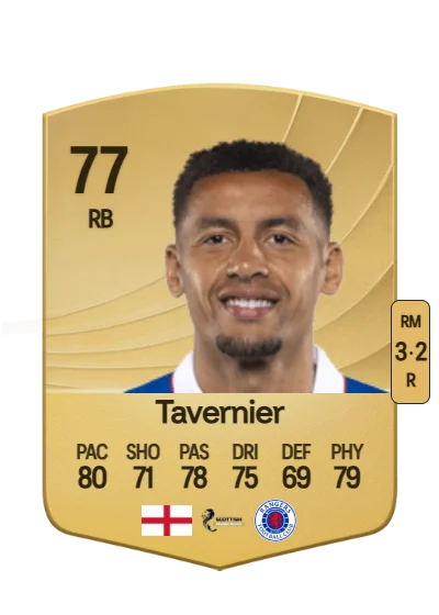 James Tavernier card