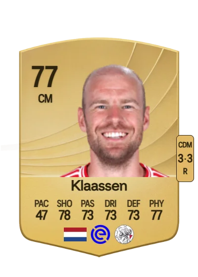 Davy Klaassen card