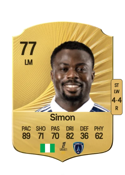 Moses Simon card