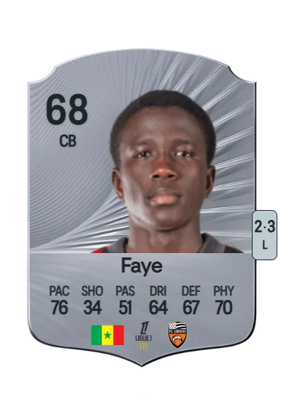 Abdoulaye Faye card