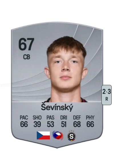 Adam Ševínský card