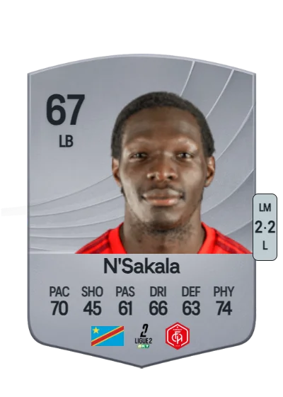Fabrice N'Sakala card