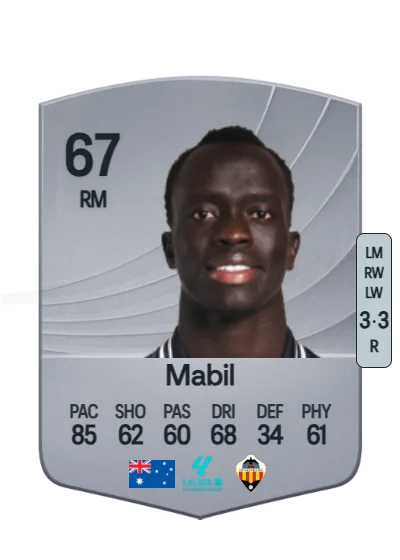 Awer Mabil card