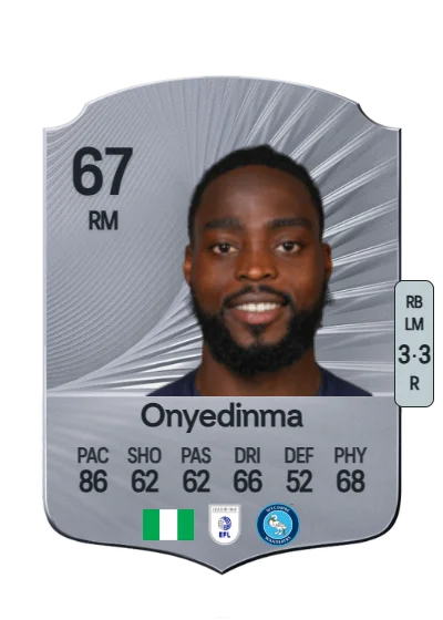Fred Onyedinma card