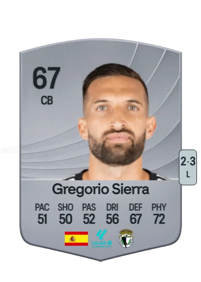 Gregorio Sierra Pérez card