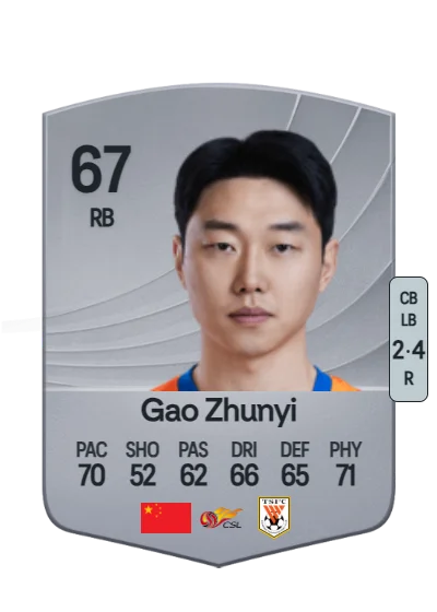 Zhunyi Gao card