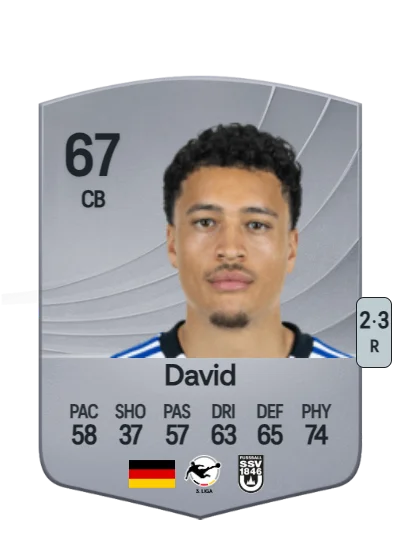 Jonas David card