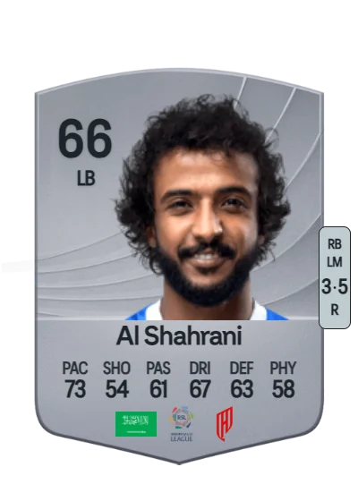 Yasser Al Shahrani card