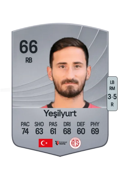Erdoğan Yeşilyurt card