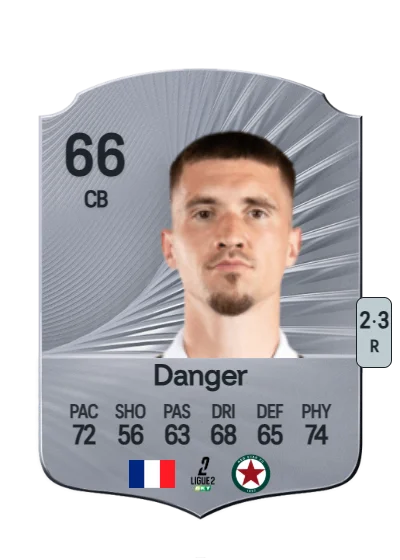 Bradley Danger card