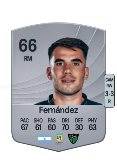 Tomás Fernández card
