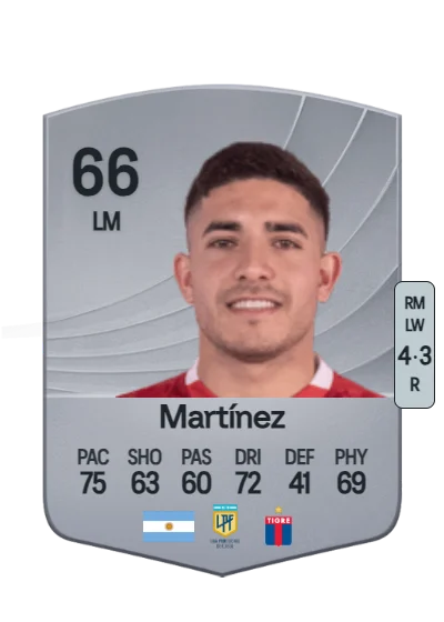 Braian Martínez card