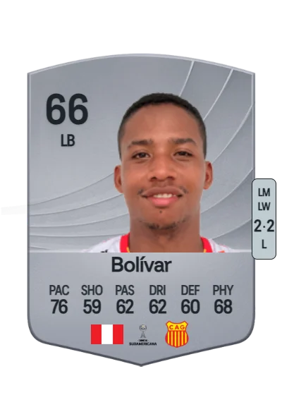 José Bolívar card
