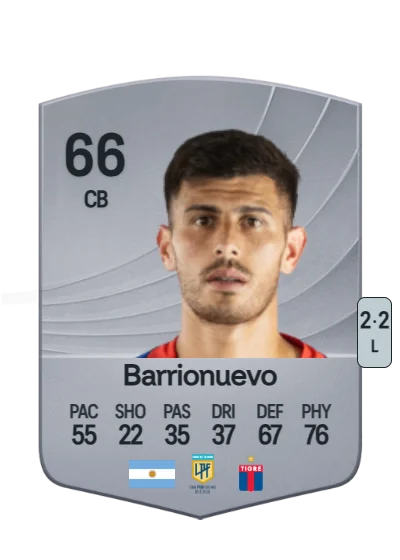 Alan Barrionuevo card