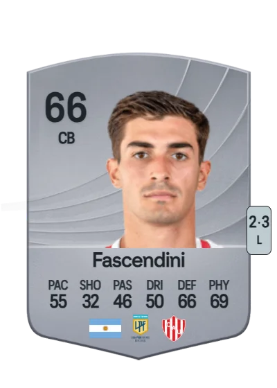 Valentín Fascendini card