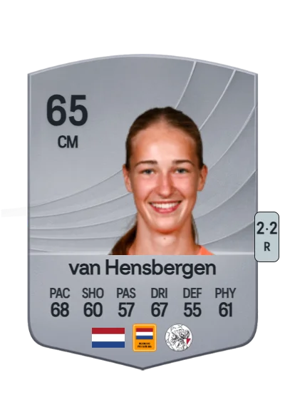 Jade van Hensbergen card
