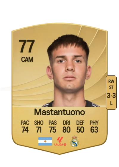 Franco Mastantuono card