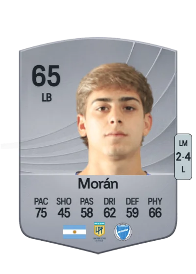 Juan Segundo Morán card