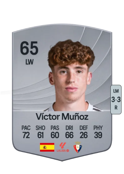 Víctor Muñoz Villanueva card