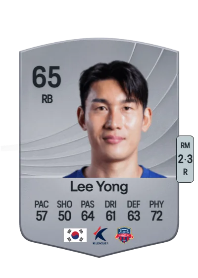 Yong Lee card