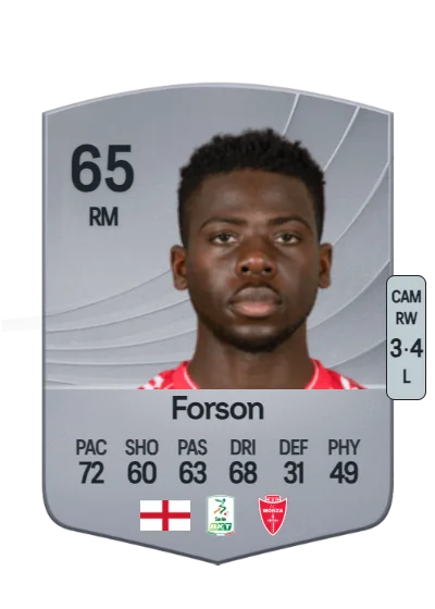 Omari Forson card