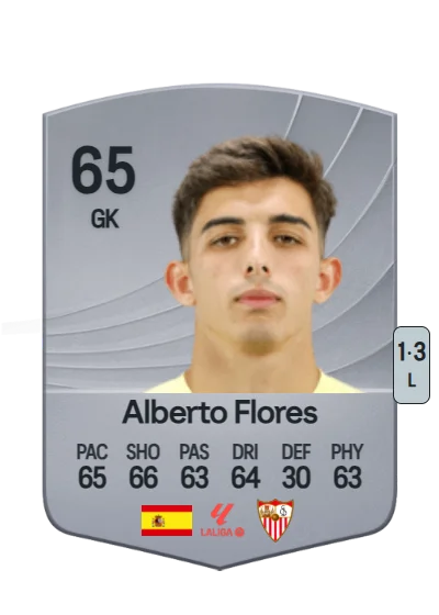 Alberto Flores López card