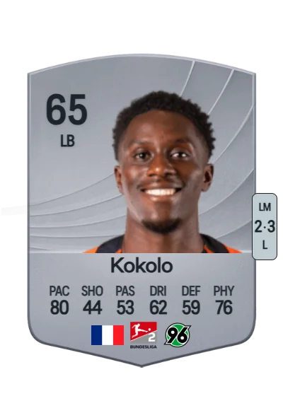 Williams Kokolo card