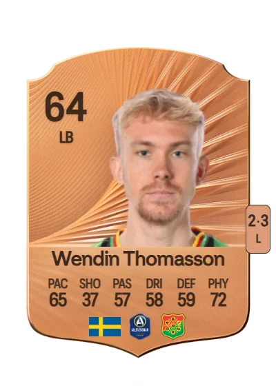 Robin Wendin Thomasson card
