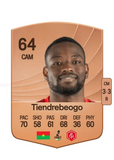 Josué Tiendrebeogo card