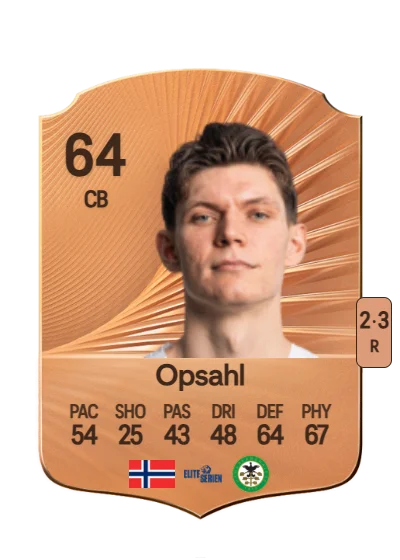 Halvor Rødølen Opsahl card