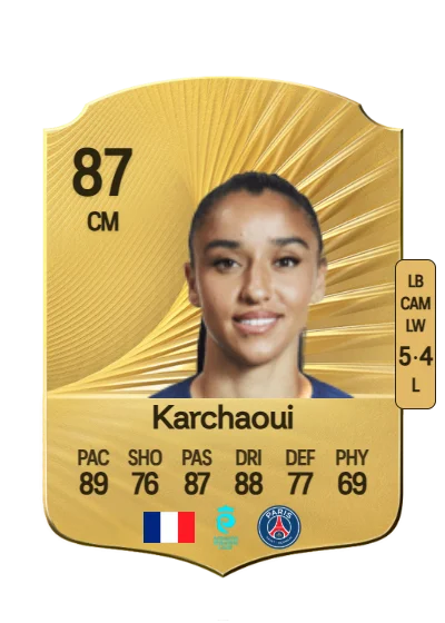 Sakina Karchaoui card