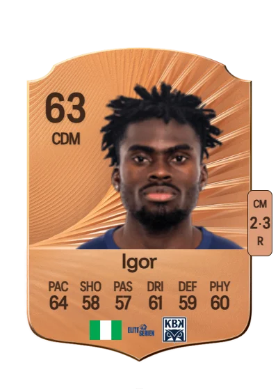 Wilfred George Igor card