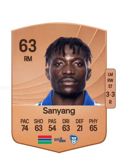 Alagie Sanyang card