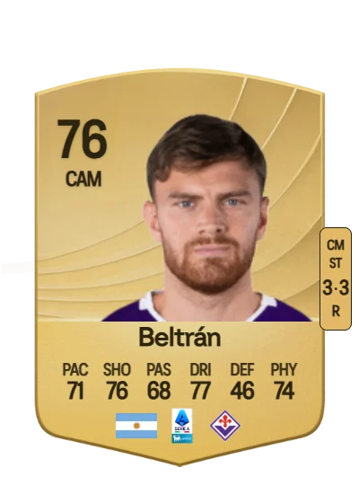 Lucas Beltrán card