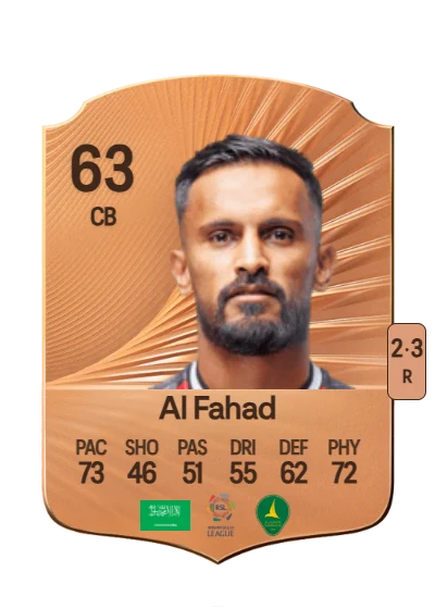 Abdullah Al Fahad card