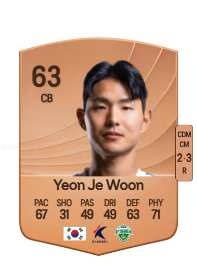 Je Woon Yeon card