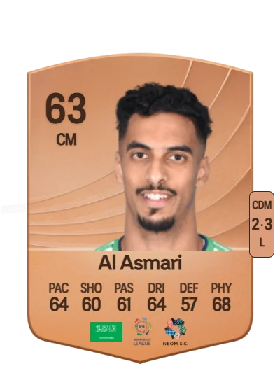 Ali Al Asmari card