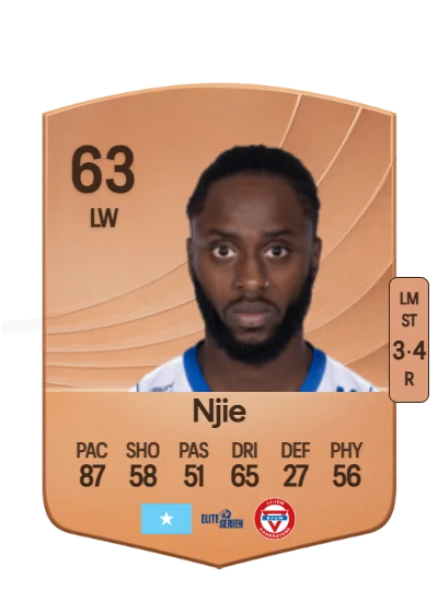Bilal Njie card