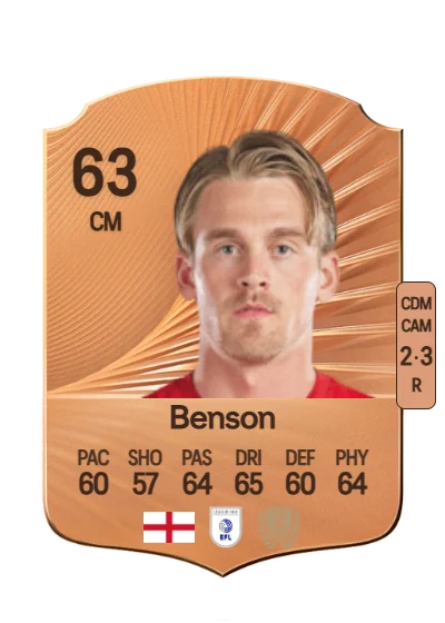 Josh Benson card