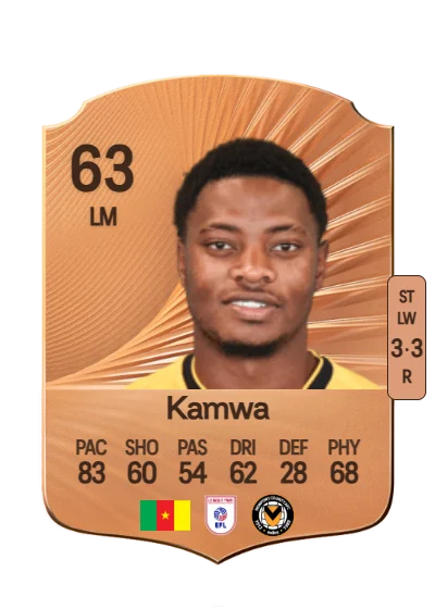 Bobby Kamwa card