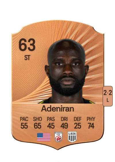Samuel Adeniran card